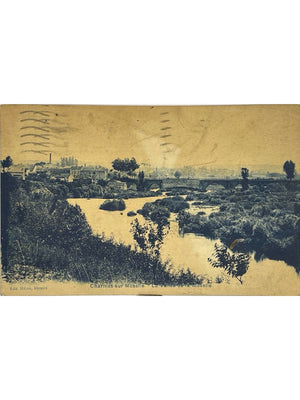 Charmes-sur-Moselle – Vallée de la Moselle et pont – CPA 1931
