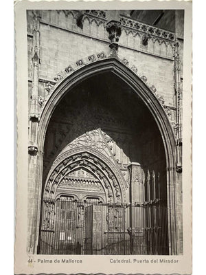 Carte postale – Palma de Majorque – Cathédrale, porte du Mirador – Carte photo n° 44