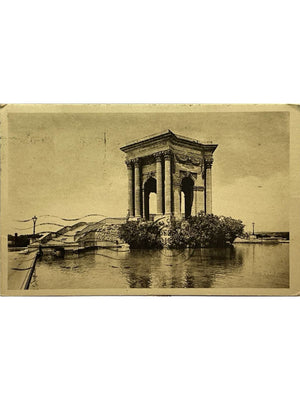 Carte postale – Montpellier – Jardin du Peyrou et Château d'Eau – Éditions Yvon, 1953