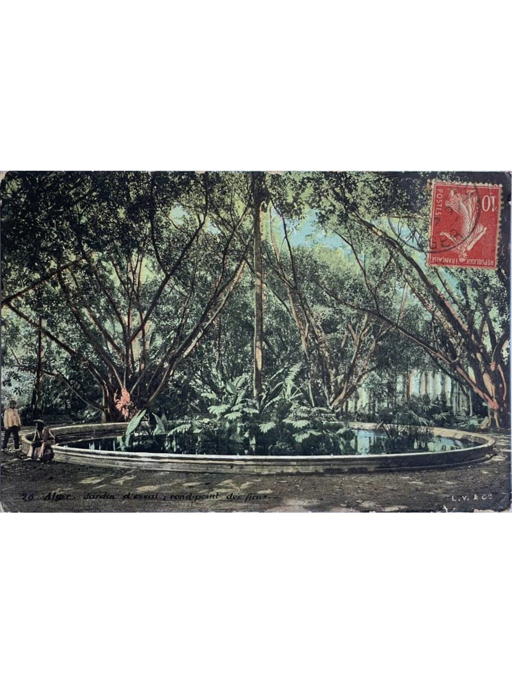 Recto de la carte postale