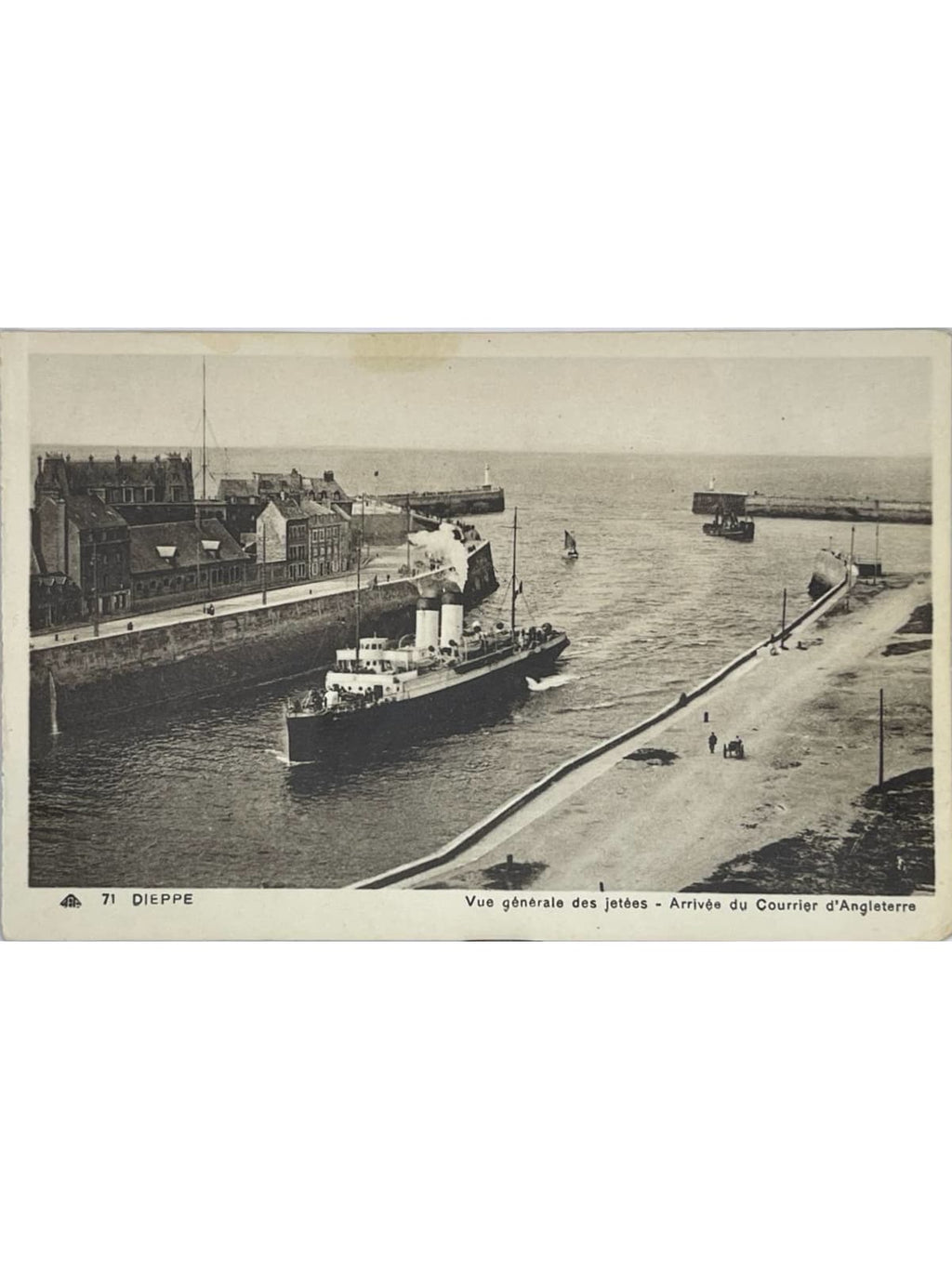 Recto de la carte postale