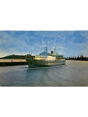 Calais – Navire Free Entreprise dans le port – CPSM