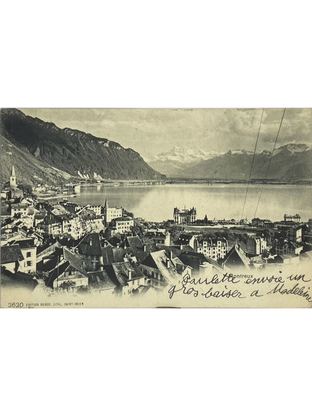 Recto de la carte postale