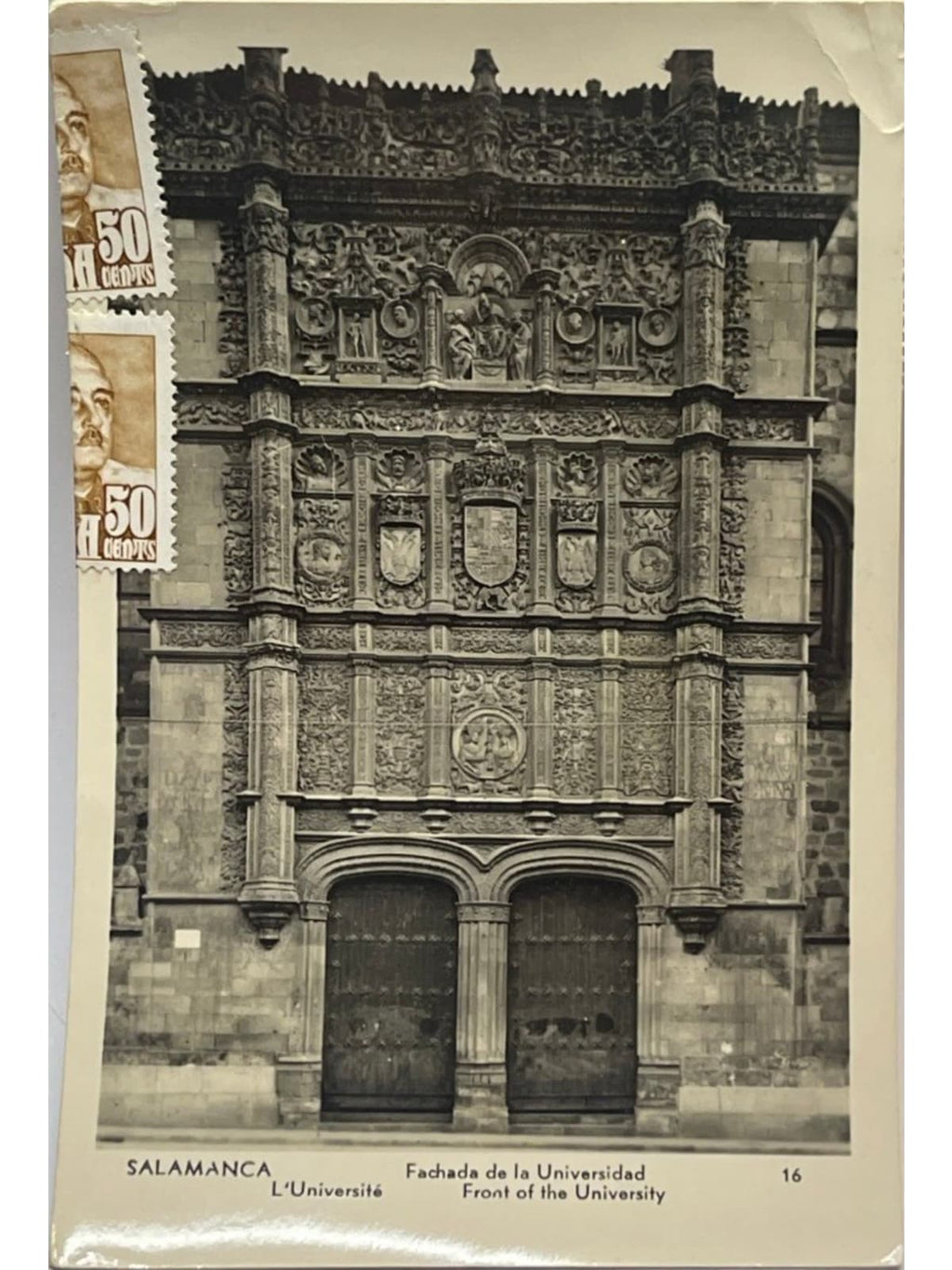 Recto de la carte postale