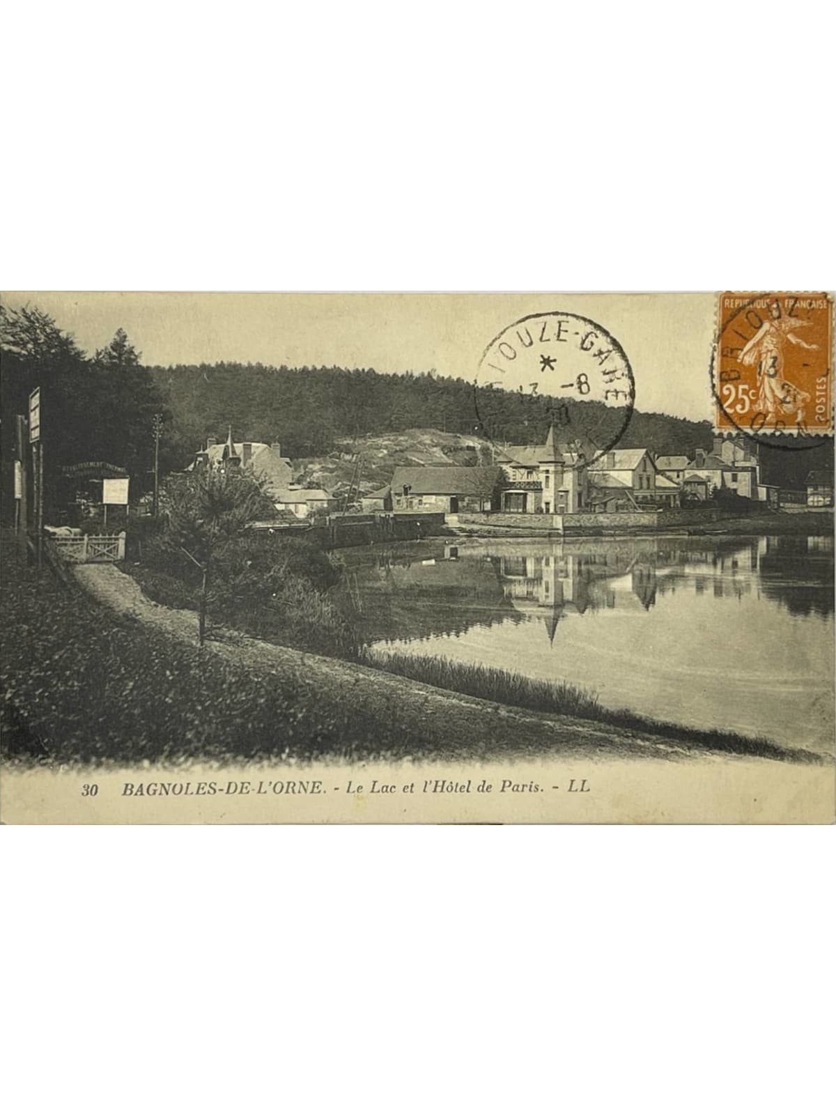 Recto de la carte postale