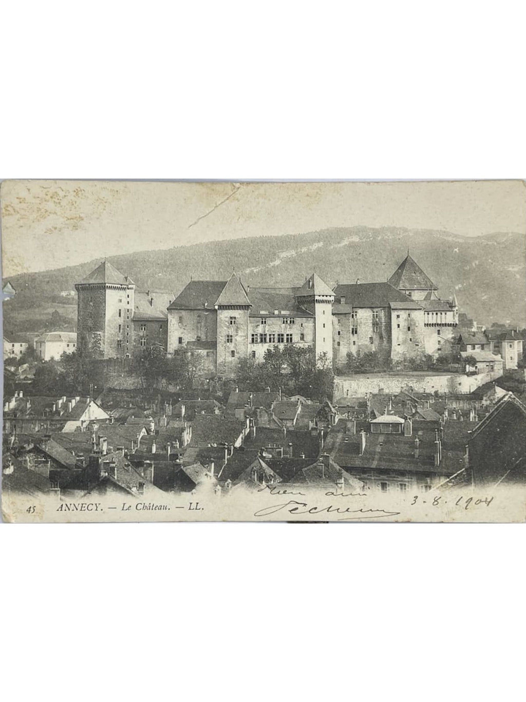Recto de la carte postale