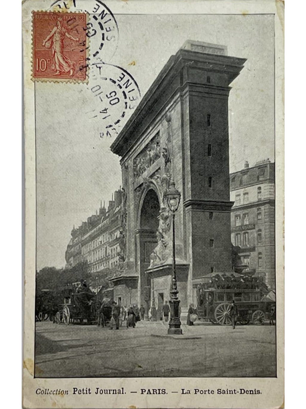 Recto de la carte postale