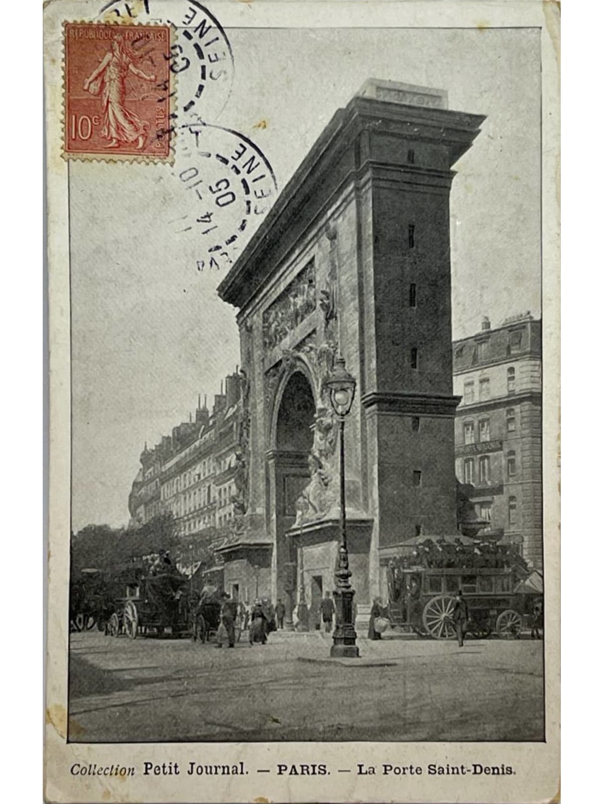 Recto de la carte postale