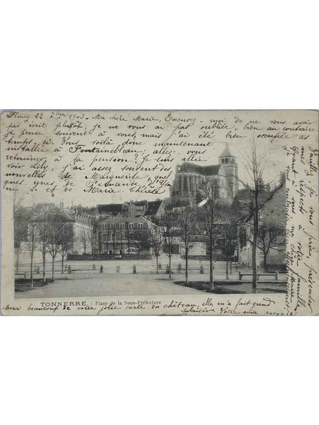 Recto de la carte postale