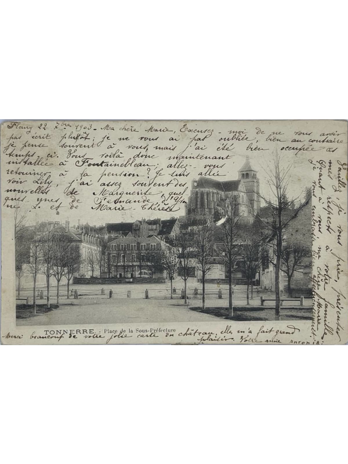 Recto de la carte postale