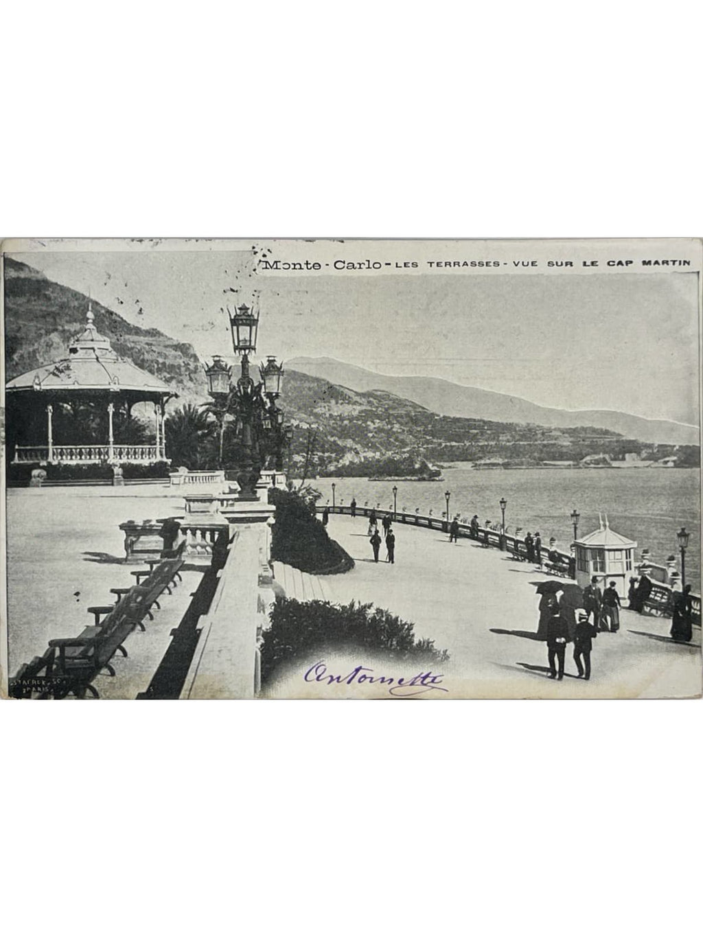 Recto de la carte postale