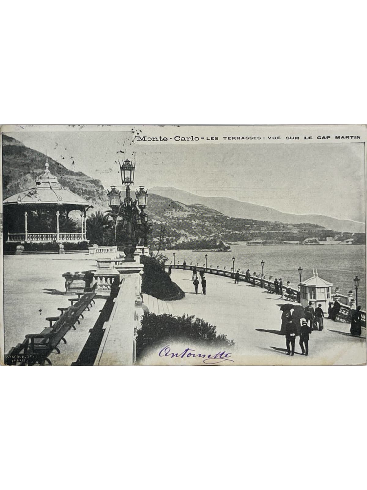 Recto de la carte postale