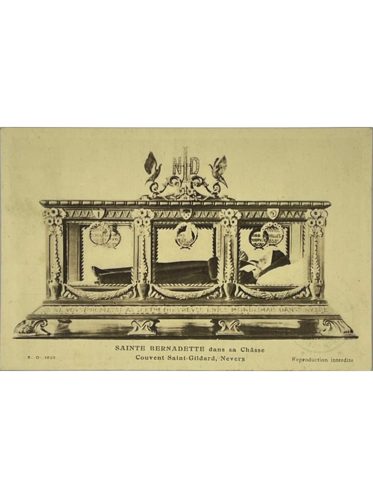 Recto de la carte postale