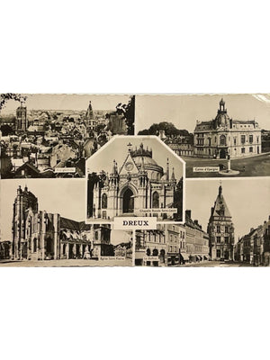 Dreux – Chapelle royale Saint-Louis, Beffroi et monuments – CPSM multivues