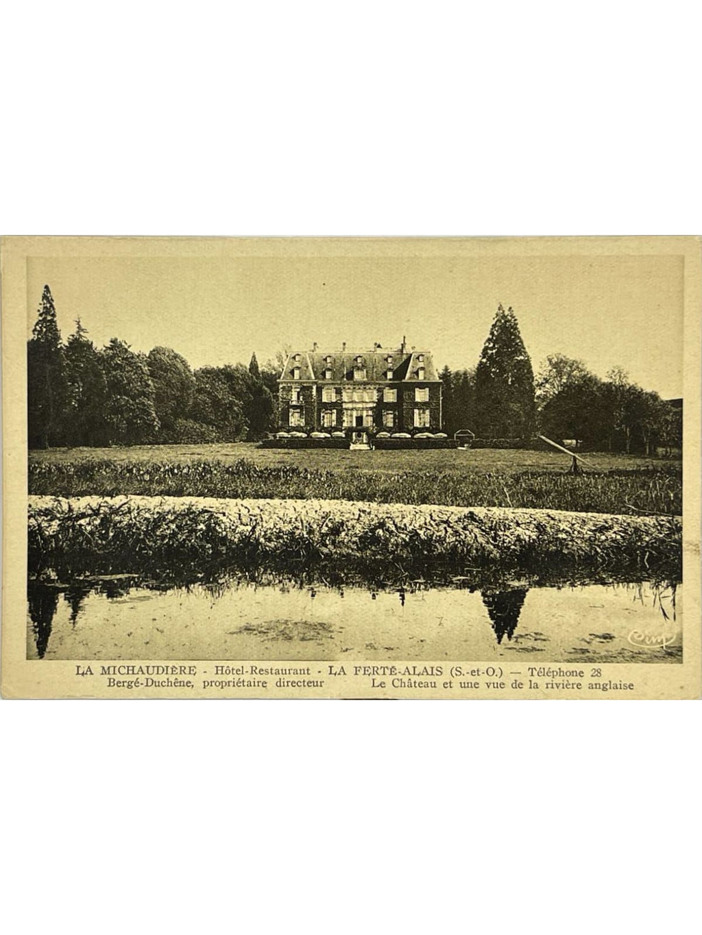 Recto de la carte postale