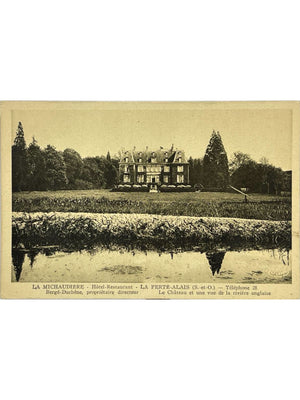 La Ferté-Alais (Essonne) – La Michaudière, hôtel-restaurant et château – CPA