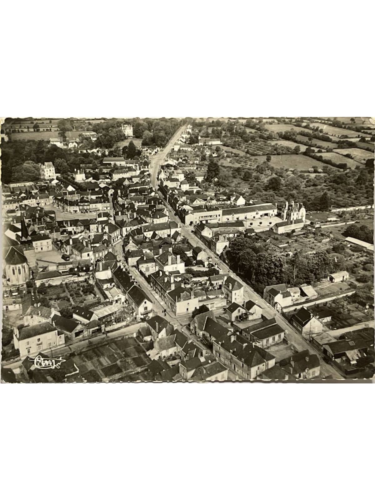 Recto de la carte postale