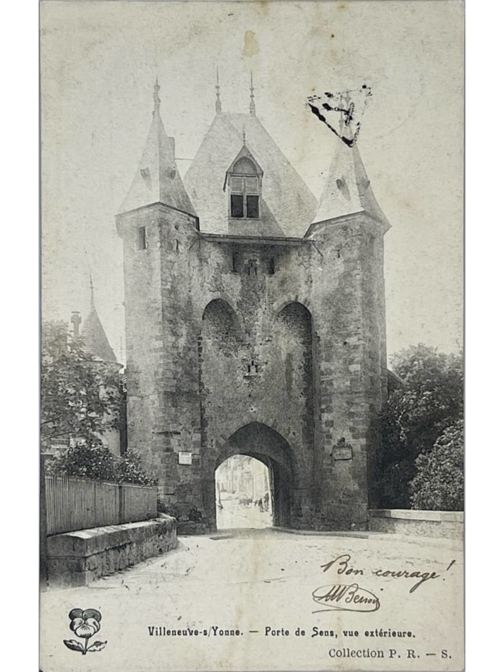 Recto de la carte postale