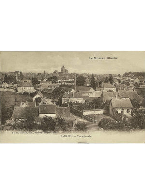 Saulieu – Vue générale – Le Morvan Illustré – CPA ancienne