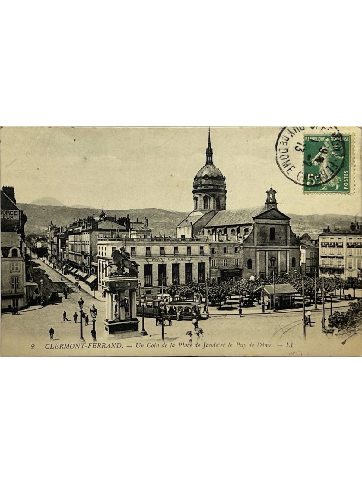 Recto de la carte postale
