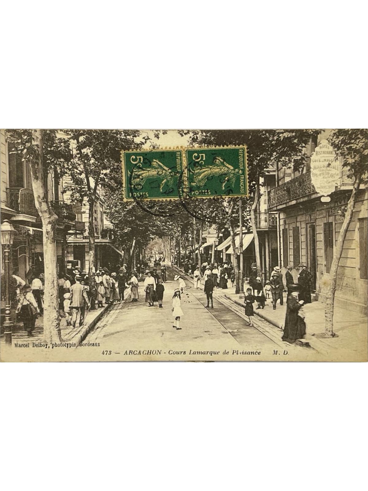 Recto de la carte postale