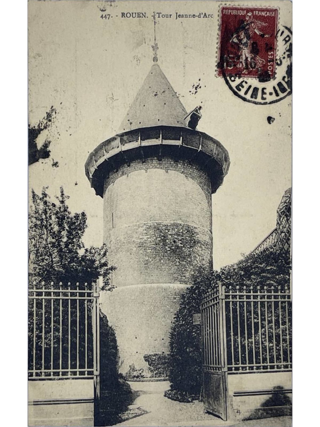 Recto de la carte postale