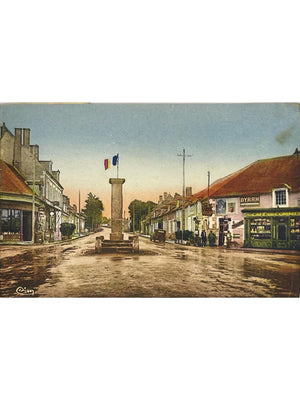 Carte postale – Bruère-Allichamps (Cher) – Centre de la France et Café du Commerce