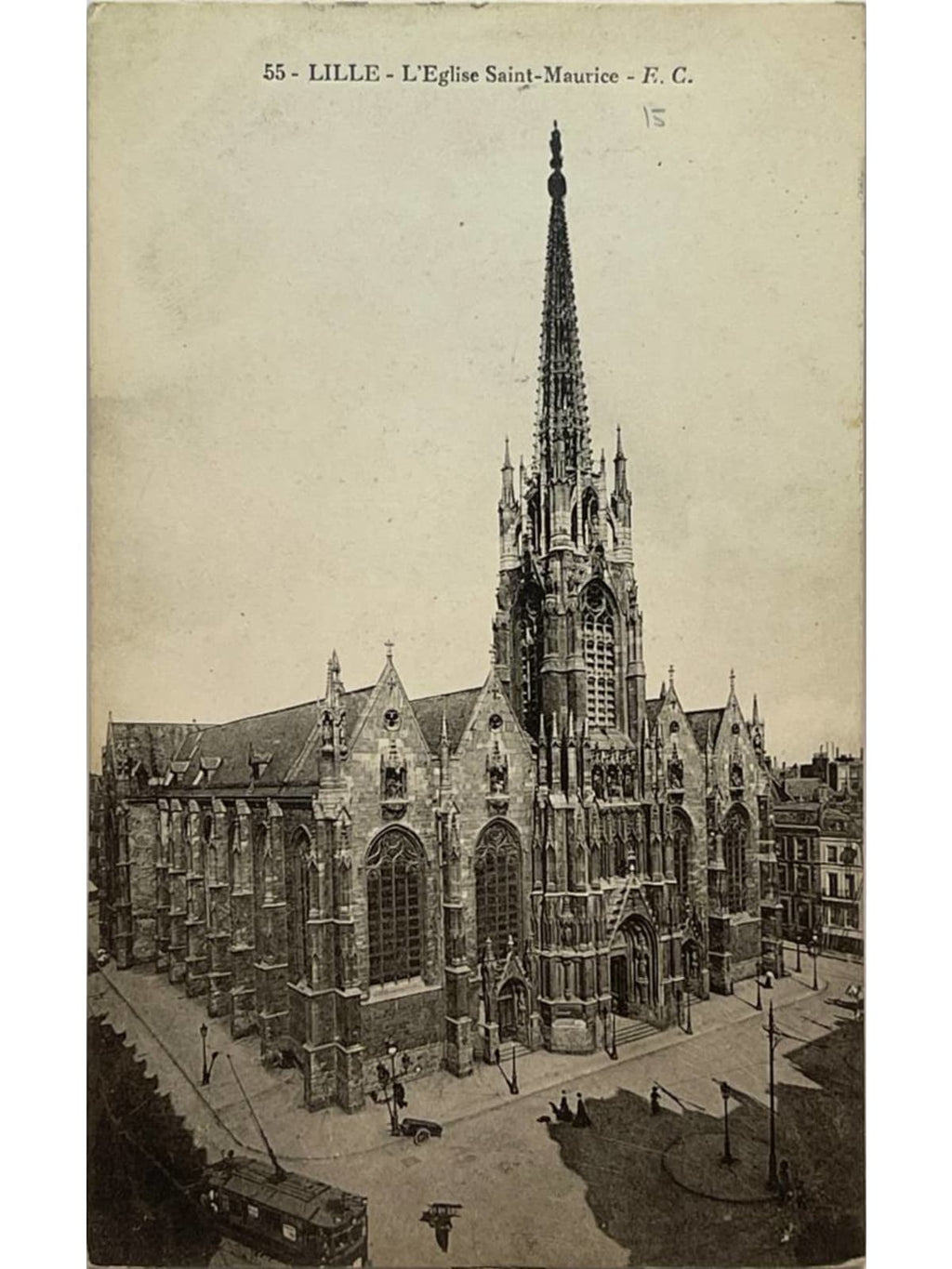 Recto de la carte postale