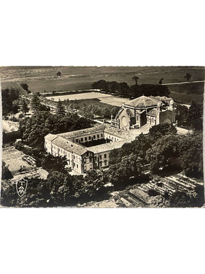 Carte postale – Fanjeaux (Aude) – Monastère Sainte-Marie de Prouille – Vue aérienne
