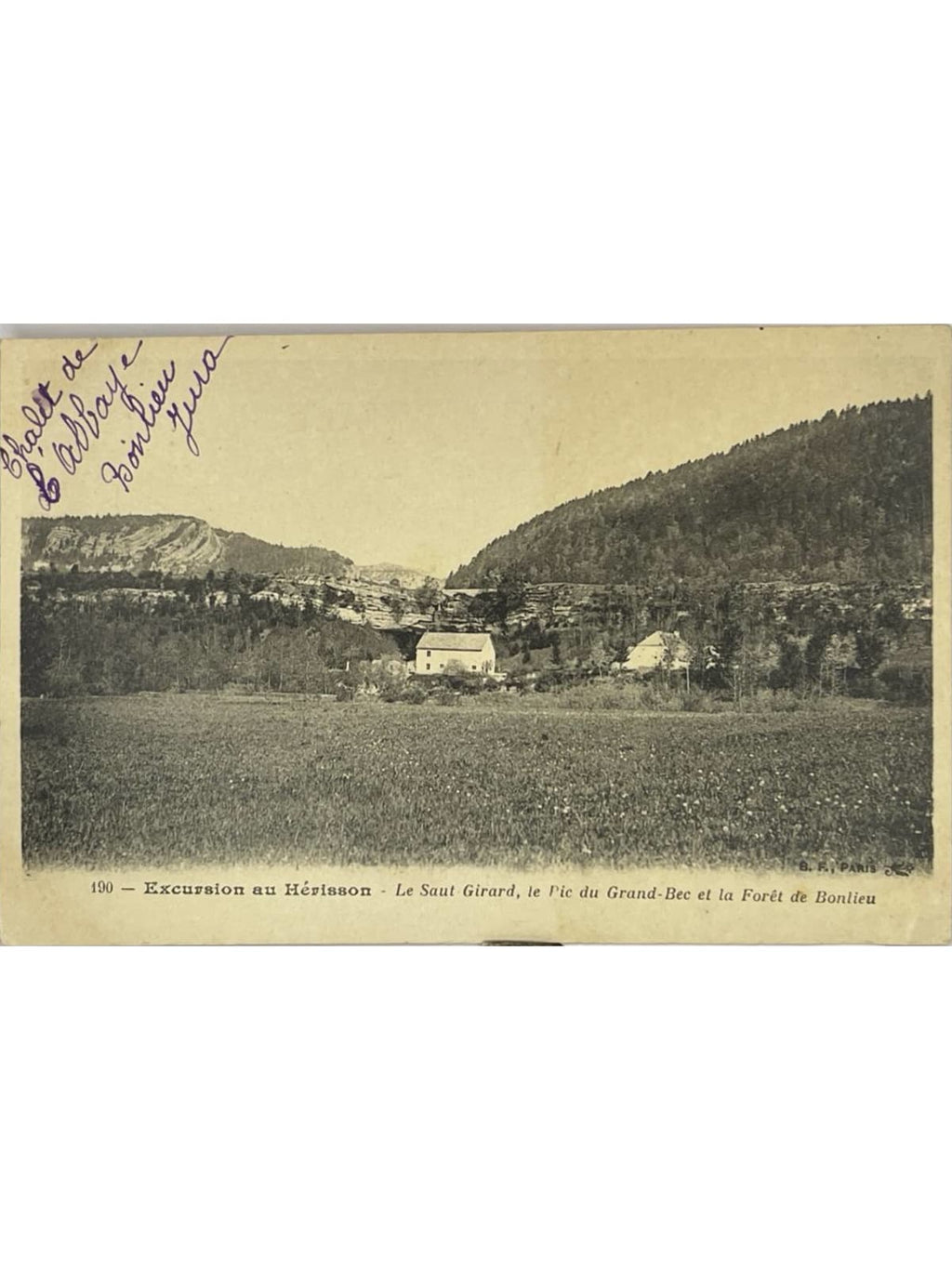 Recto de la carte postale