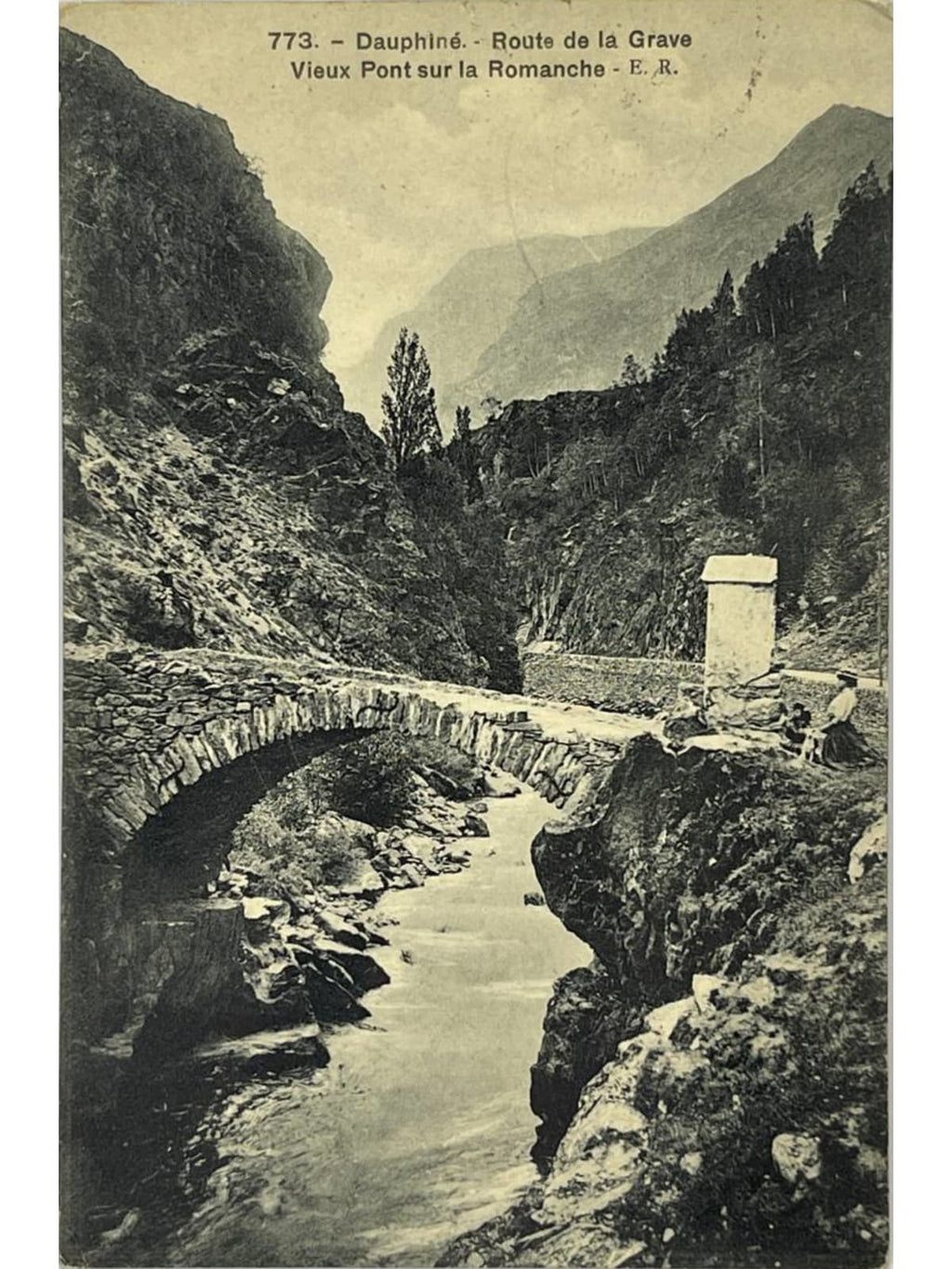 Recto de la carte postale