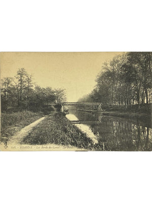 Roanne – Les bords du canal et les ponts – CPA ancienne n° 808