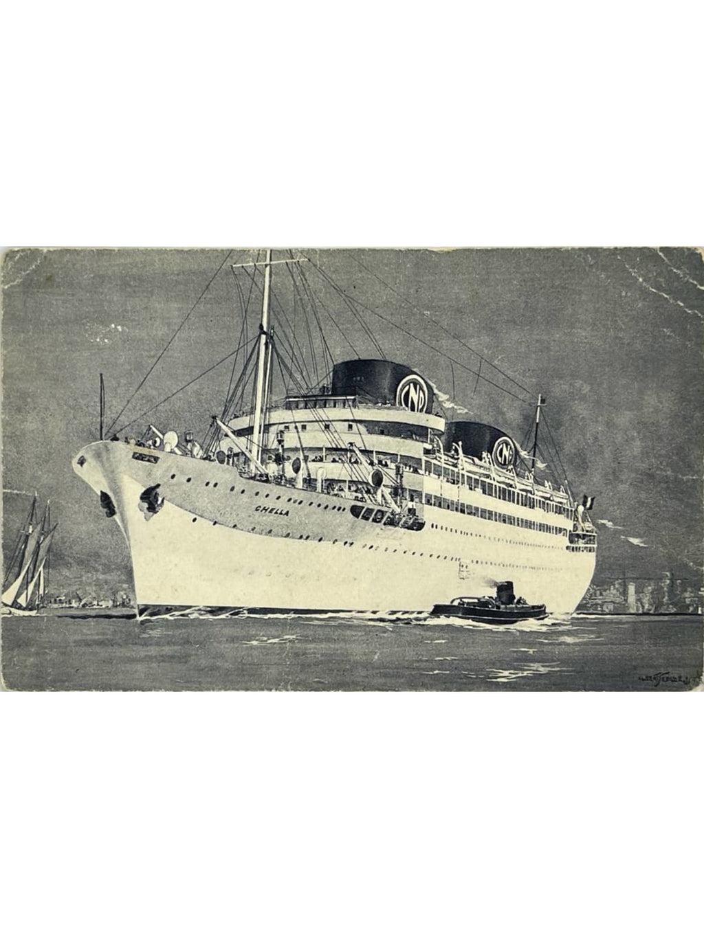 Recto de la carte postale