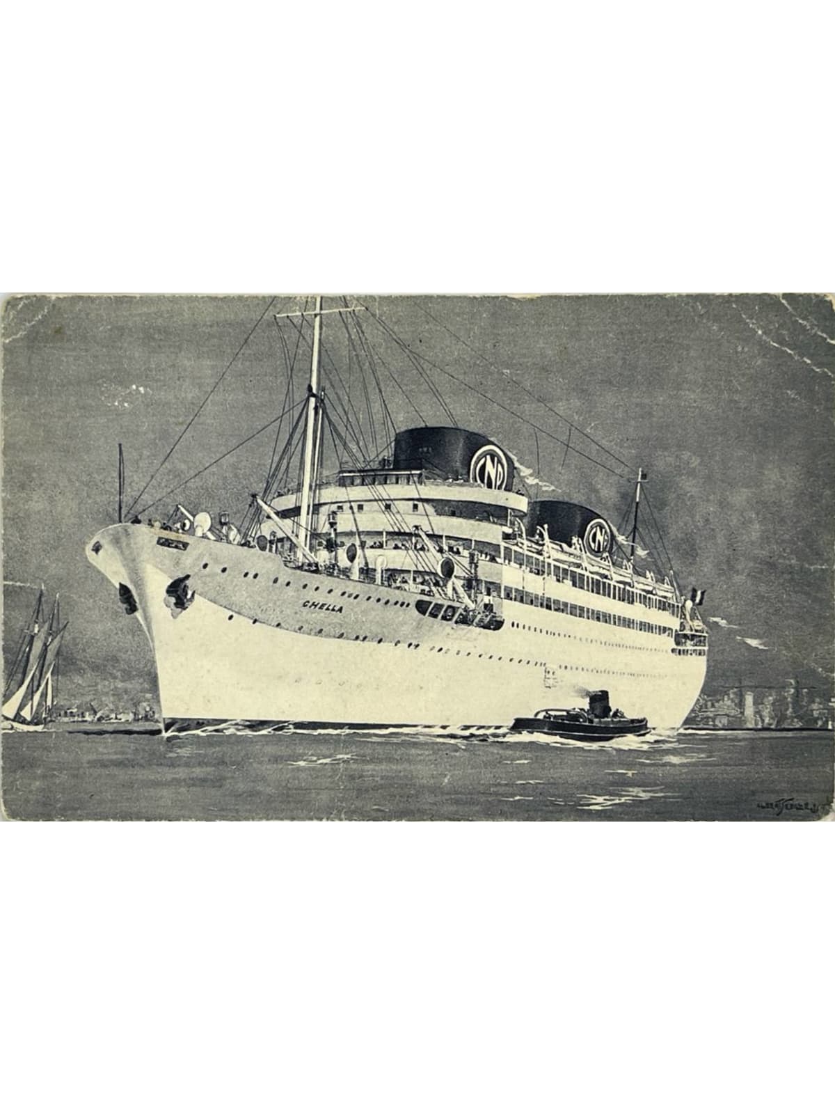 Recto de la carte postale