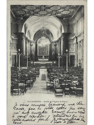 Saint-Chamond – Abside de l'église Saint-Pierre – CPA ancienne