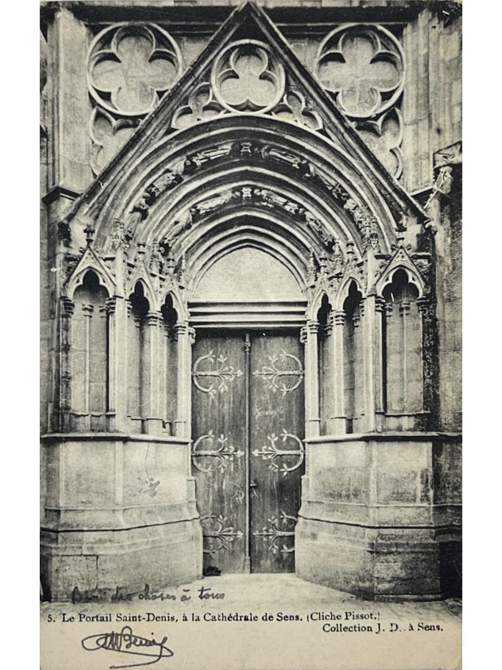 Recto de la carte postale