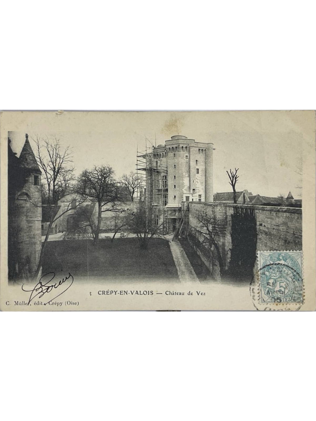 Recto de la carte postale