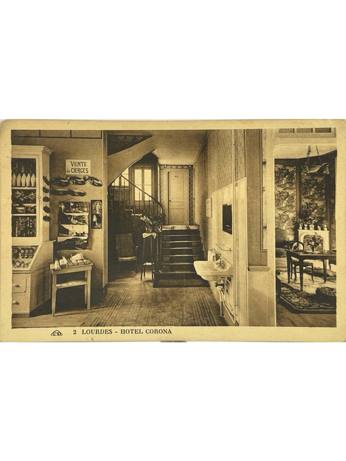 Recto de la carte postale