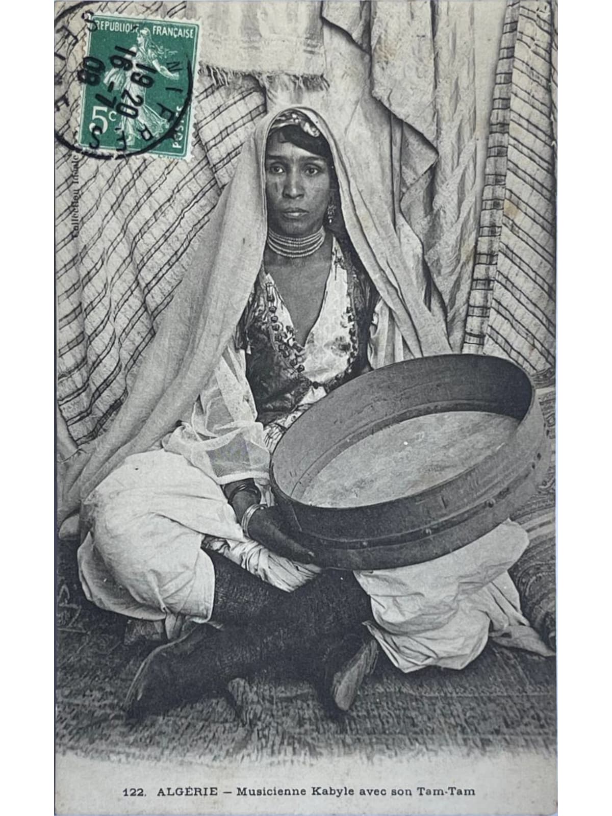 Recto de la carte postale