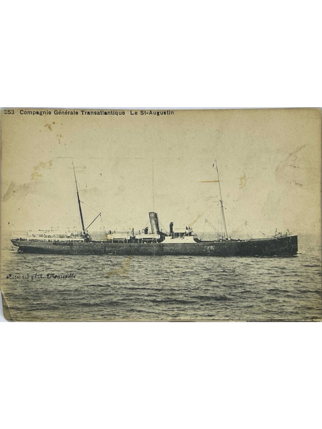 Recto de la carte postale