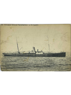 CPA Compagnie Générale Transatlantique – Le St-Augustin – 1910
