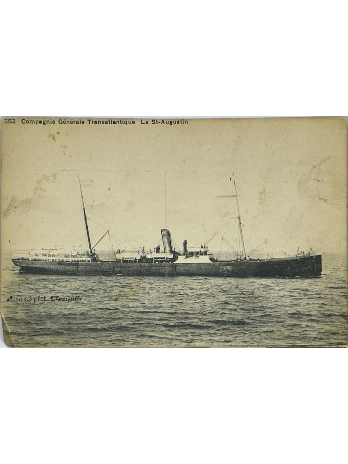 Recto de la carte postale