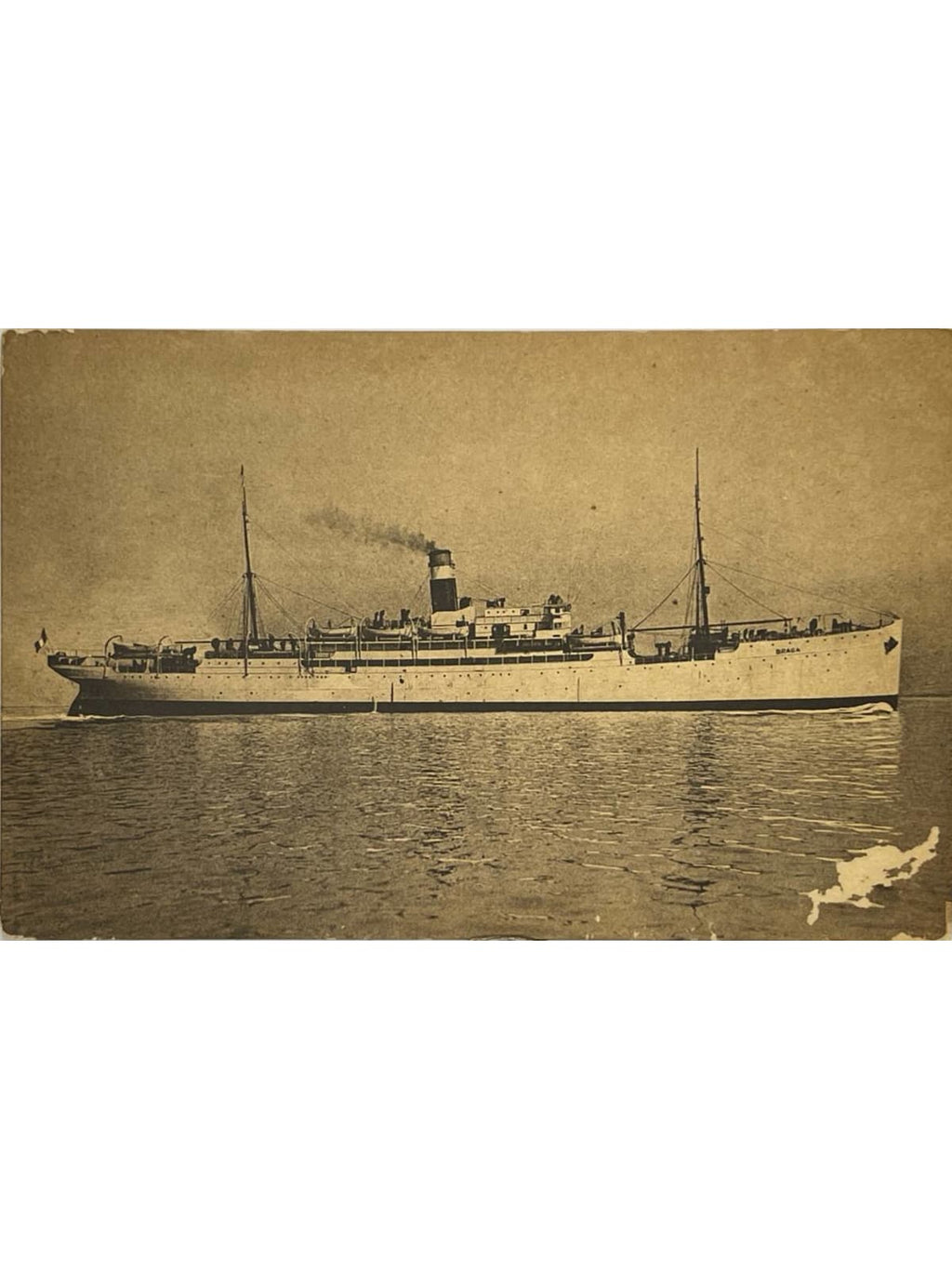 Recto de la carte postale