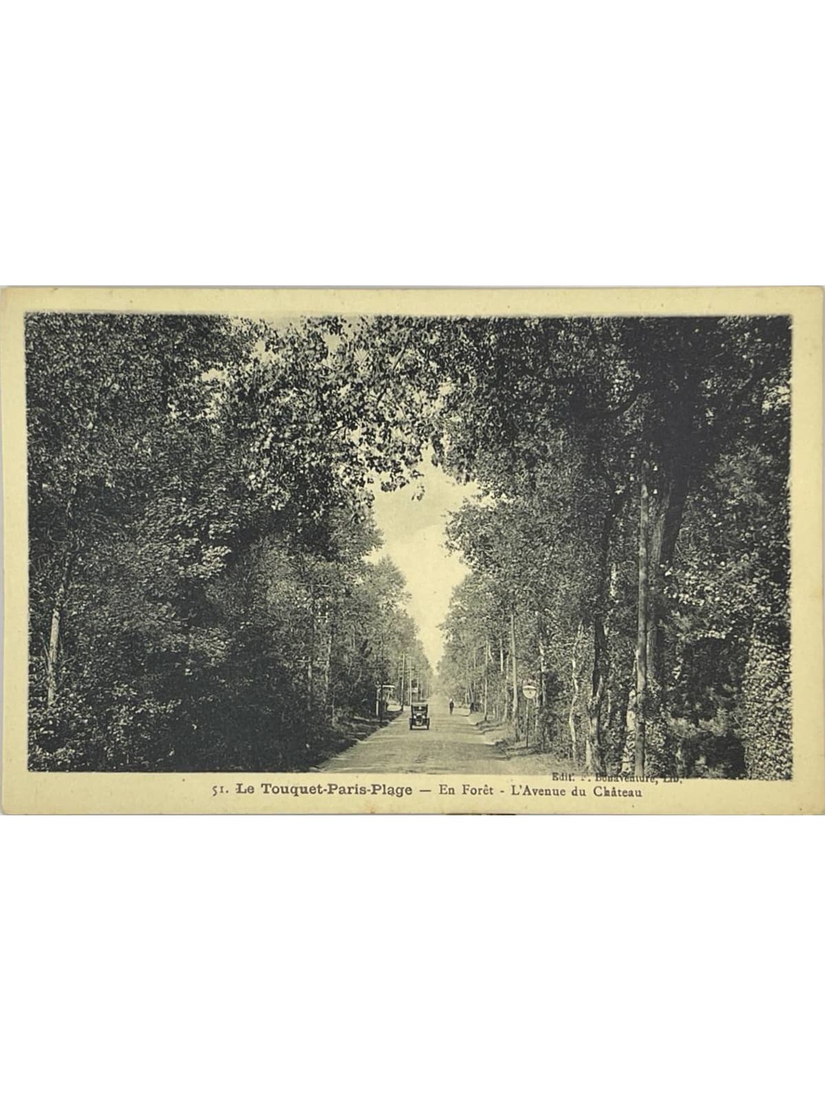 Recto de la carte postale