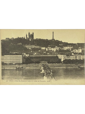 Lyon – Pont du Palais de Justice et coteau de Fourvière – CPA n°232