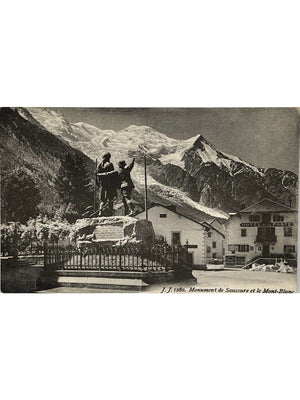 Carte postale – Chamonix-Mont-Blanc – Monument de Saussure et Mont-Blanc – J.J. 1280