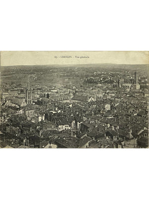 Limoges – Vue générale et cathédrale Saint-Étienne – CPA n°63
