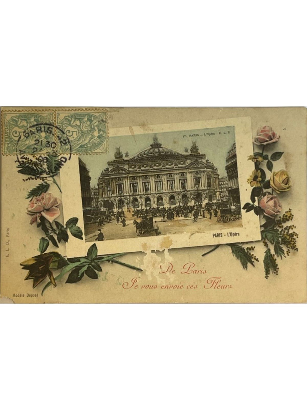 Recto de la carte postale