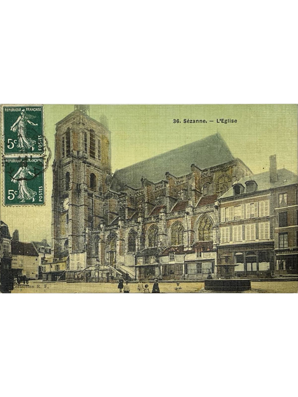Recto de la carte postale