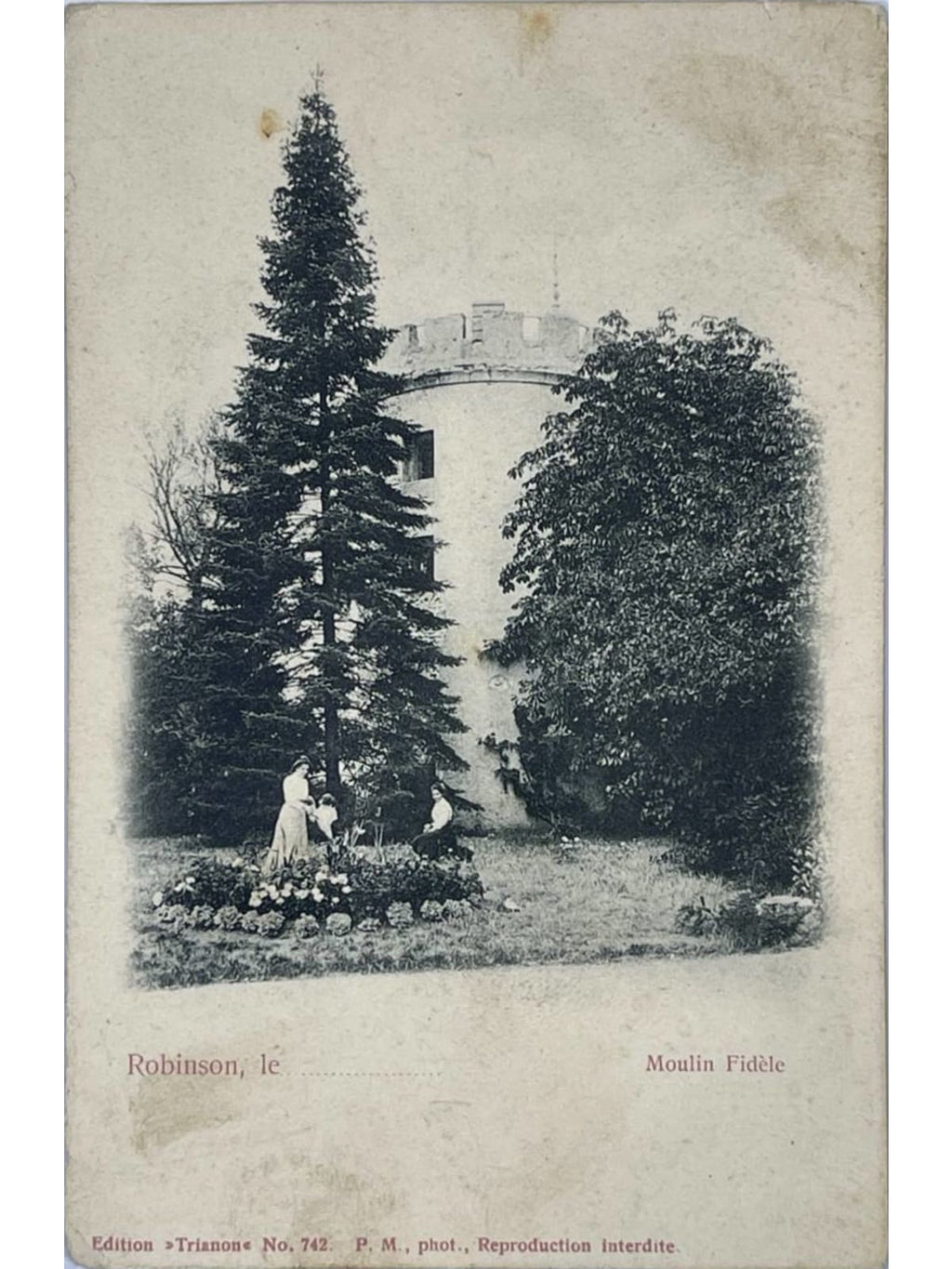 Recto de la carte postale